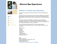 Tablet Screenshot of kharmaexperience.com